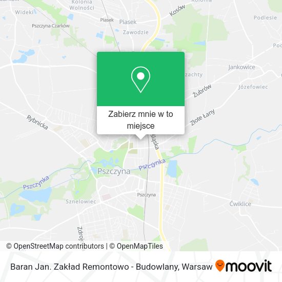 Mapa Baran Jan. Zakład Remontowo - Budowlany