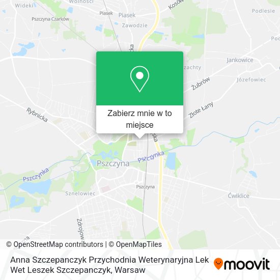 Mapa Anna Szczepanczyk Przychodnia Weterynaryjna Lek Wet Leszek Szczepanczyk