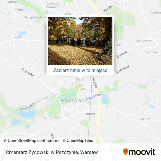 Mapa Cmentarz Żydowski w Pszczynie