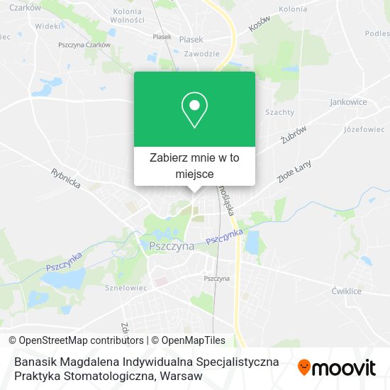 Mapa Banasik Magdalena Indywidualna Specjalistyczna Praktyka Stomatologiczna