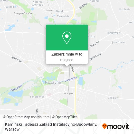 Mapa Kamiński Tadeusz Zakład Instalacyjno-Budowlany