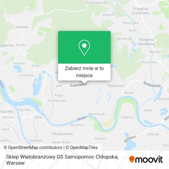 Mapa Sklep Wielobranżowy GS Samopomoc Chłopska