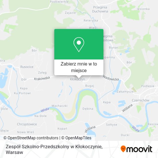 Mapa Zespół Szkolno-Przedszkolny w Kłokoczynie