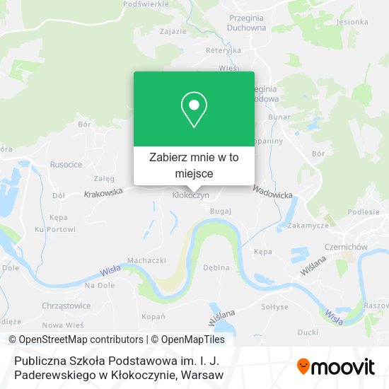 Mapa Publiczna Szkoła Podstawowa im. I. J. Paderewskiego w Kłokoczynie