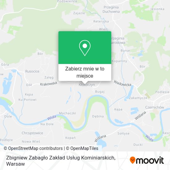 Mapa Zbigniew Zabagło Zakład Usług Kominiarskich