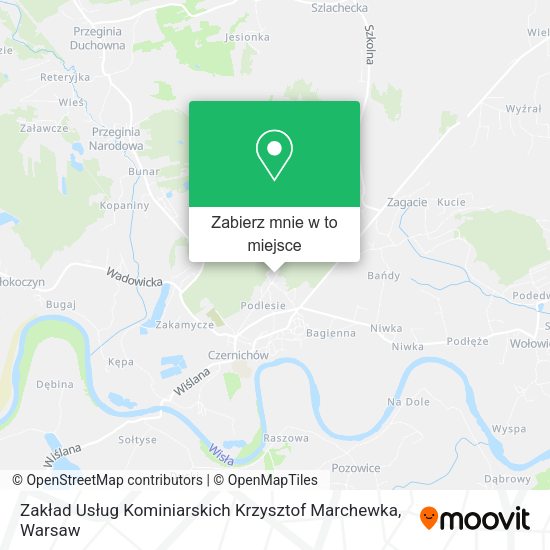 Mapa Zakład Usług Kominiarskich Krzysztof Marchewka