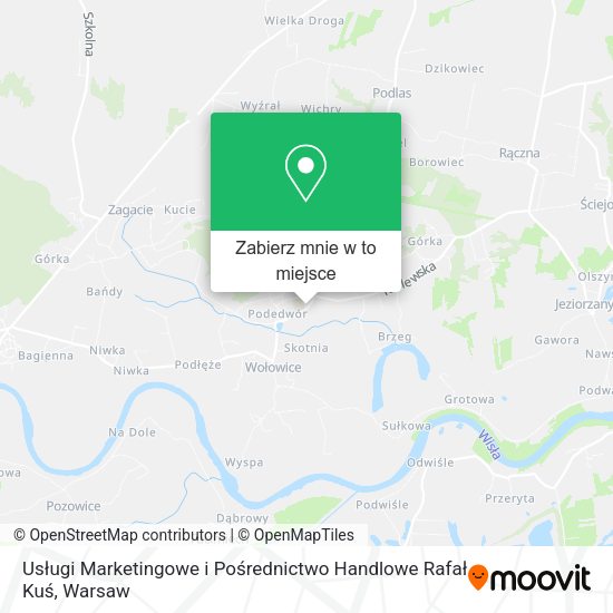 Mapa Usługi Marketingowe i Pośrednictwo Handlowe Rafał Kuś