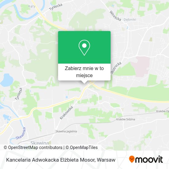 Mapa Kancelaria Adwokacka Elżbieta Mosor