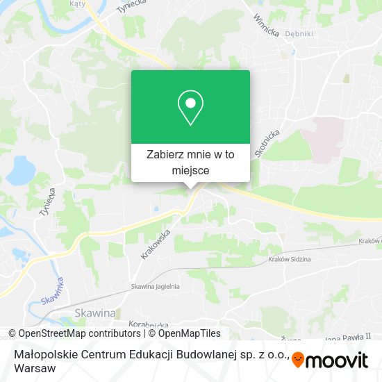 Mapa Małopolskie Centrum Edukacji Budowlanej sp. z o.o.