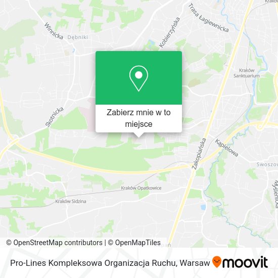 Mapa Pro-Lines Kompleksowa Organizacja Ruchu