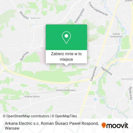 Mapa Arkana Electric s.c. Roman Ślusarz Paweł Rospond