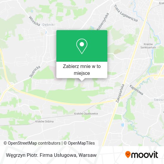 Mapa Węgrzyn Piotr. Firma Usługowa