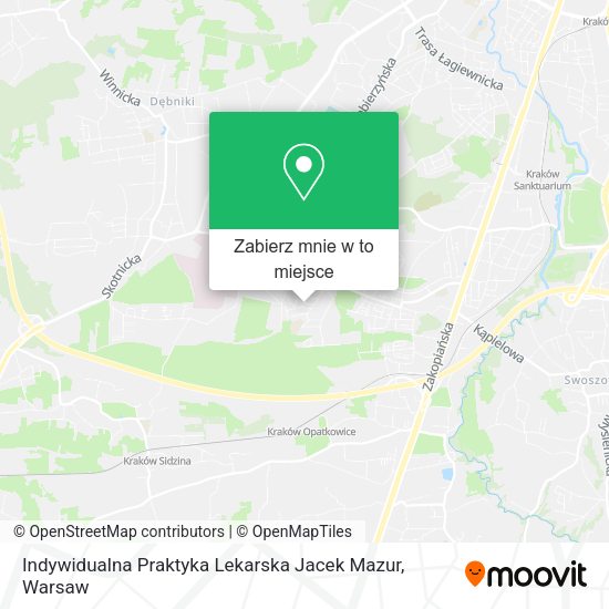 Mapa Indywidualna Praktyka Lekarska Jacek Mazur