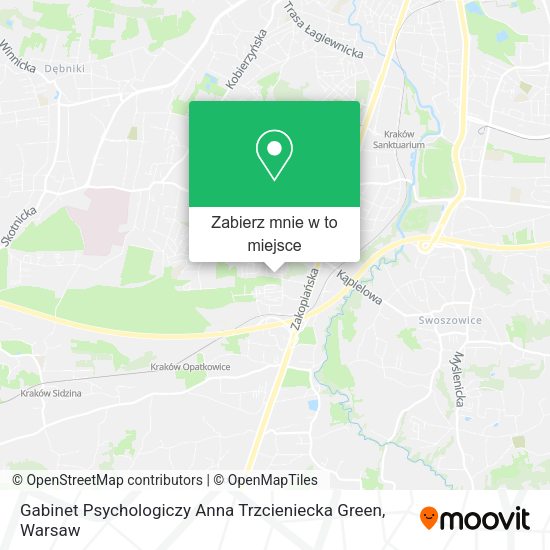 Mapa Gabinet Psychologiczy Anna Trzcieniecka Green