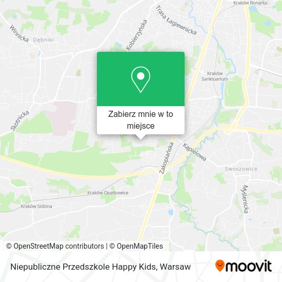 Mapa Niepubliczne Przedszkole Happy Kids