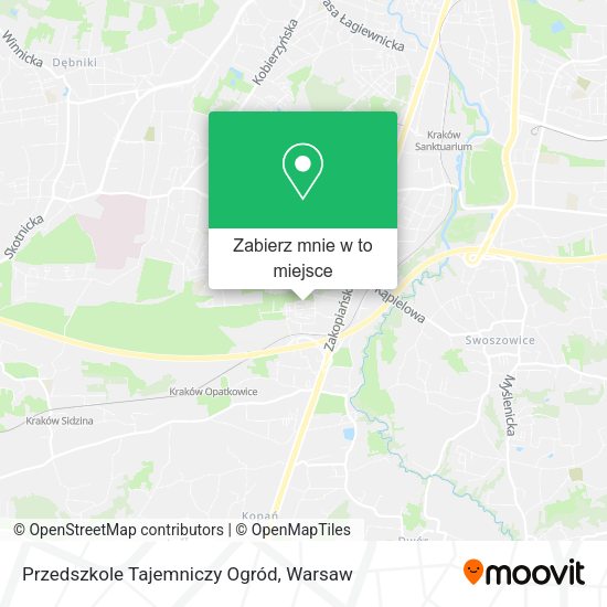 Mapa Przedszkole Tajemniczy Ogród