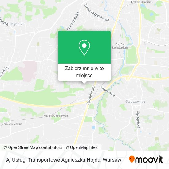 Mapa Aj Usługi Transportowe Agnieszka Hojda