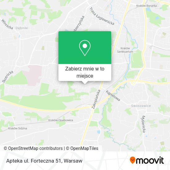 Mapa Apteka ul. Forteczna 51