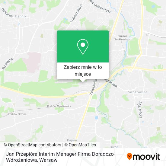 Mapa Jan Przepióra Interim Manager Firma Doradczo-Wdrożeniowa