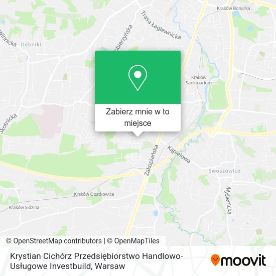 Mapa Krystian Cichórz Przedsiębiorstwo Handlowo-Usługowe Investbuild