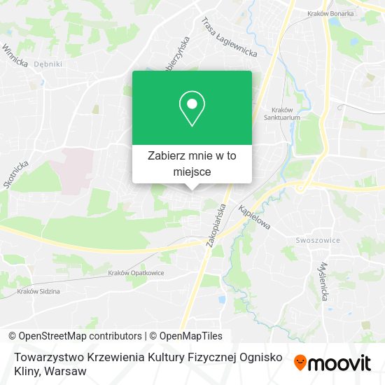 Mapa Towarzystwo Krzewienia Kultury Fizycznej Ognisko Kliny