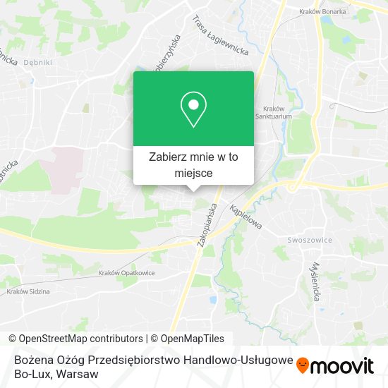 Mapa Bożena Ożóg Przedsiębiorstwo Handlowo-Usługowe Bo-Lux