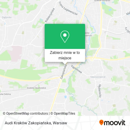 Mapa Audi Kraków Zakopiańska