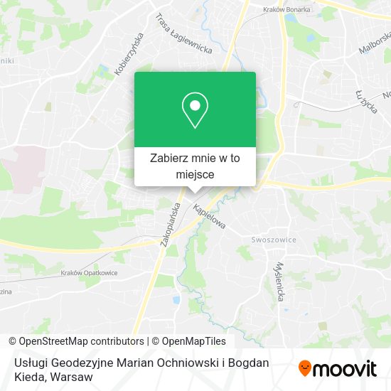 Mapa Usługi Geodezyjne Marian Ochniowski i Bogdan Kieda