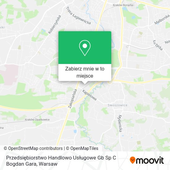 Mapa Przedsiębiorstwo Handlowo Usługowe Gb Sp C Bogdan Gara