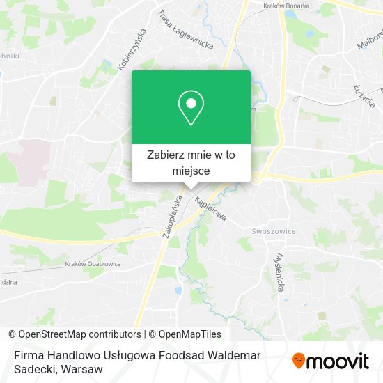 Mapa Firma Handlowo Usługowa Foodsad Waldemar Sadecki