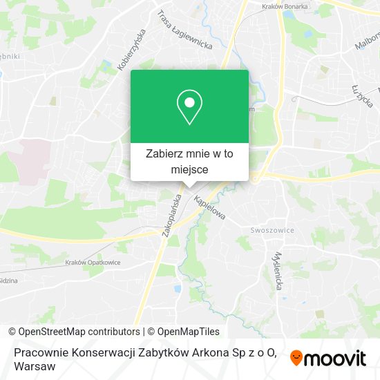 Mapa Pracownie Konserwacji Zabytków Arkona Sp z o O