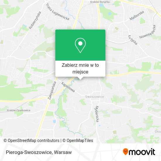 Mapa Pieroga-Swoszowice