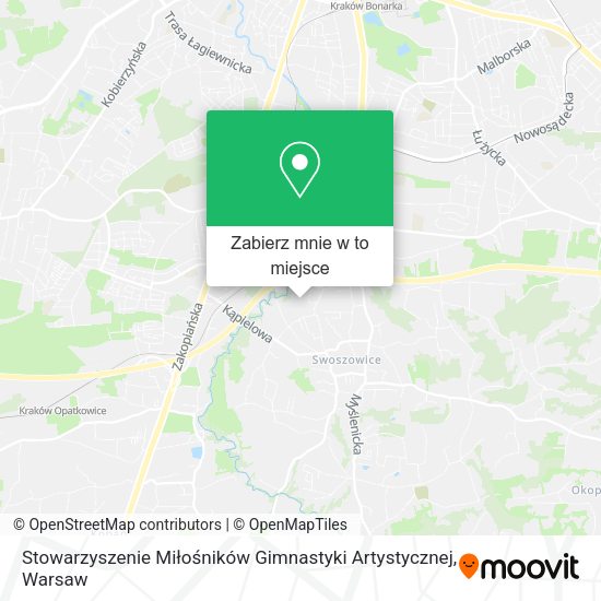 Mapa Stowarzyszenie Miłośników Gimnastyki Artystycznej