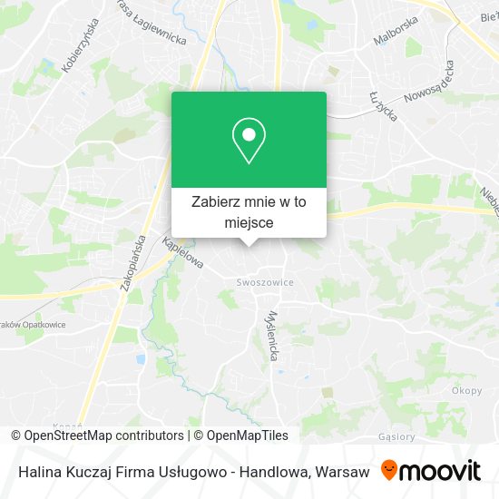 Mapa Halina Kuczaj Firma Usługowo - Handlowa