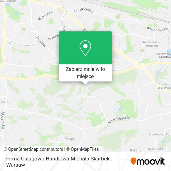 Mapa Firma Uslugowo Handlowa Michala Skarbek