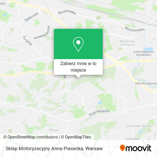 Mapa Sklep Motoryzacyjny Anna Piasecka