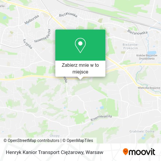 Mapa Henryk Kanior Transport Ciężarowy