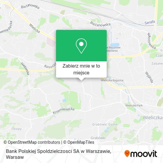 Mapa Bank Polskiej Spoldzielczosci SA w Warszawie