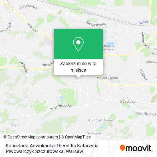 Mapa Kancelaria Adwokacka Themidis Katarzyna Piwowarczyk Szczurowska