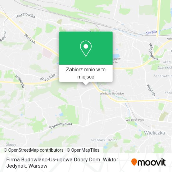 Mapa Firma Budowlano-Usługowa Dobry Dom. Wiktor Jedynak