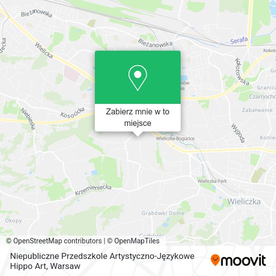 Mapa Niepubliczne Przedszkole Artystyczno-Językowe Hippo Art