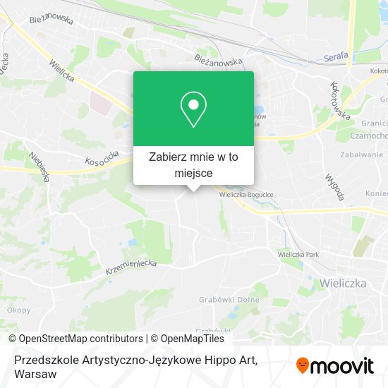 Mapa Przedszkole Artystyczno-Językowe Hippo Art