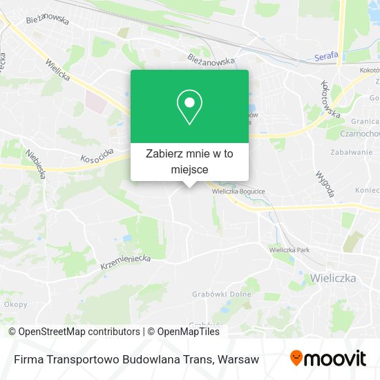 Mapa Firma Transportowo Budowlana Trans