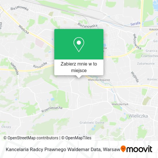 Mapa Kancelaria Radcy Prawnego Waldemar Data