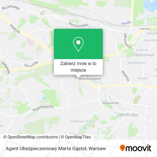 Mapa Agent Ubezpieczeniowy Marta Gąstoł