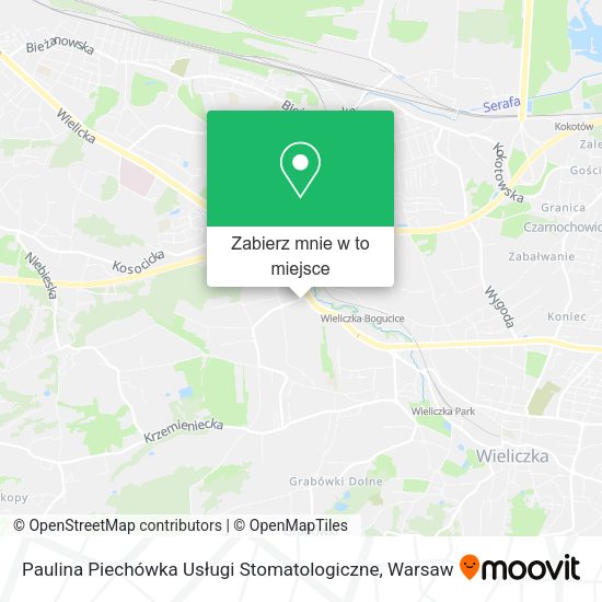 Mapa Paulina Piechówka Usługi Stomatologiczne