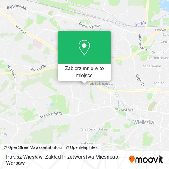 Mapa Pałasz Wiesław. Zakład Przetwórstwa Mięsnego