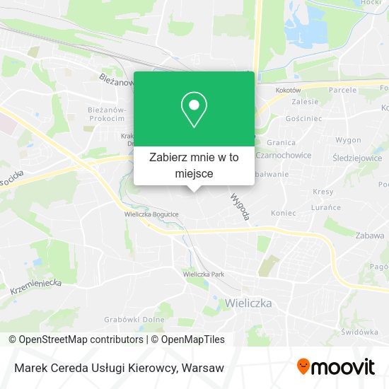 Mapa Marek Cereda Usługi Kierowcy