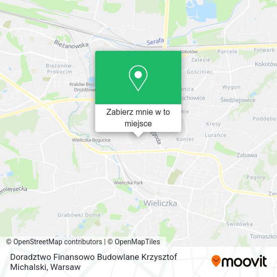 Mapa Doradztwo Finansowo Budowlane Krzysztof Michalski