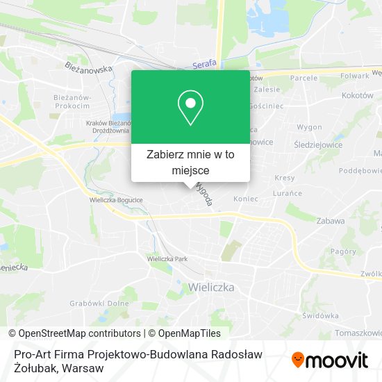 Mapa Pro-Art Firma Projektowo-Budowlana Radosław Żołubak